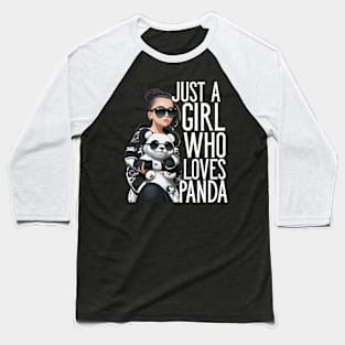 Just A Girl Who Loves Panda Baseball T-Shirt